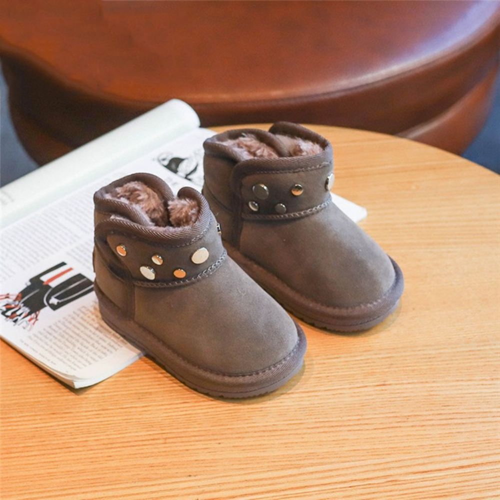 Botas De Neve Para Bebês Com Velcro