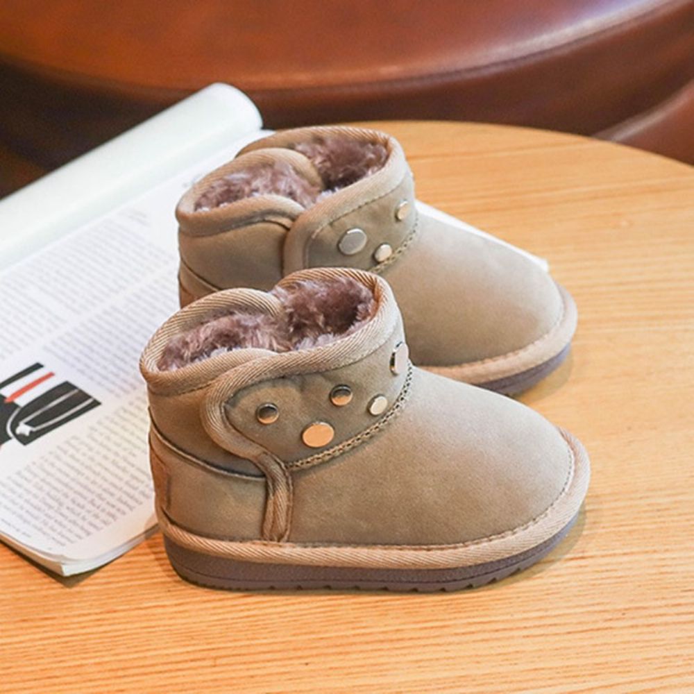 Botas De Neve Para Bebês Com Velcro