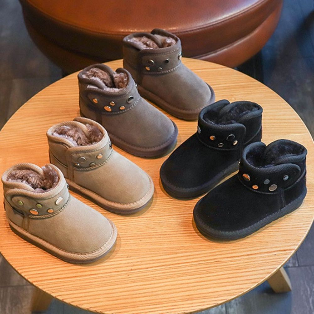 Botas De Neve Para Bebês Com Velcro