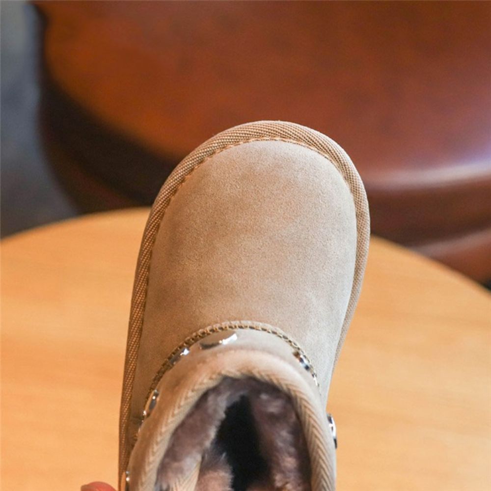 Botas De Neve Para Bebês Com Velcro