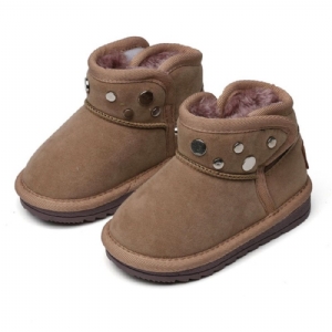 Botas De Neve Para Bebês Com Velcro