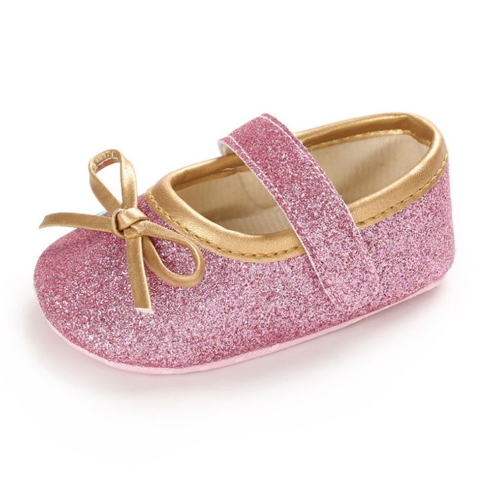 Sapatos De Bebê Da Moda Princesa Com Gravata Borboleta