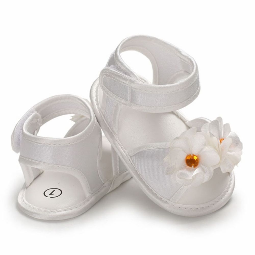 Sapatos De Bebê Florais 3D Com Velcro