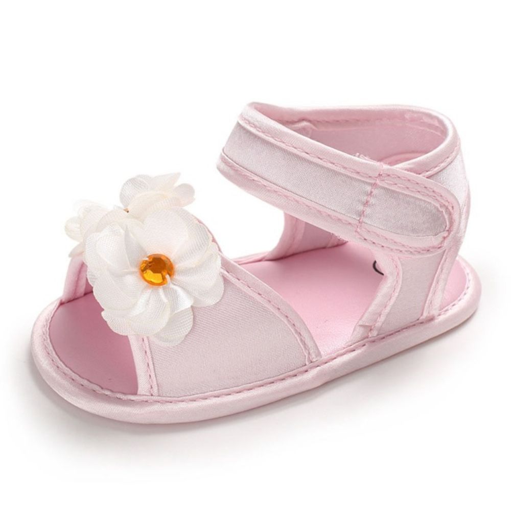 Sapatos De Bebê Florais 3D Com Velcro