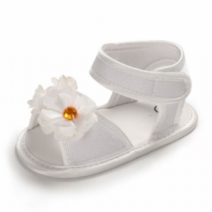 Sapatos De Bebê Florais 3D Com Velcro