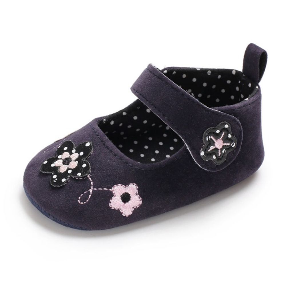 Sapatos Infantis De Velcro Com Apliques