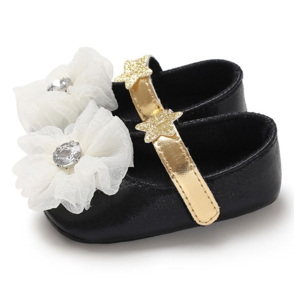 Sapatos De Menina Com Velcro Floral