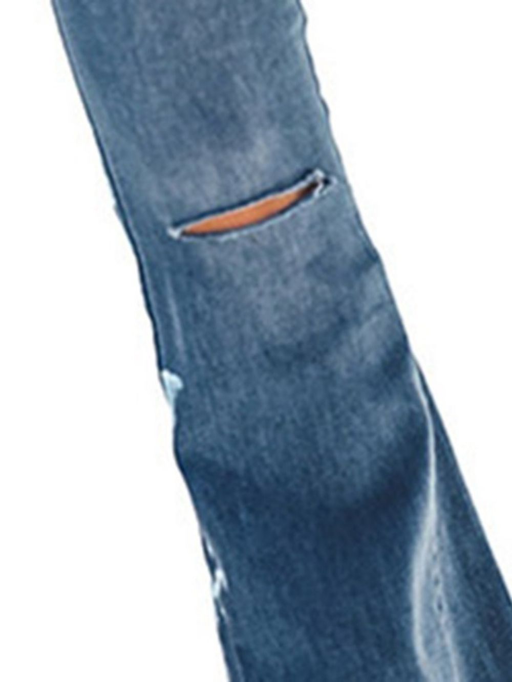 Calça Jeans Slim Hole Plain Bellbottoms