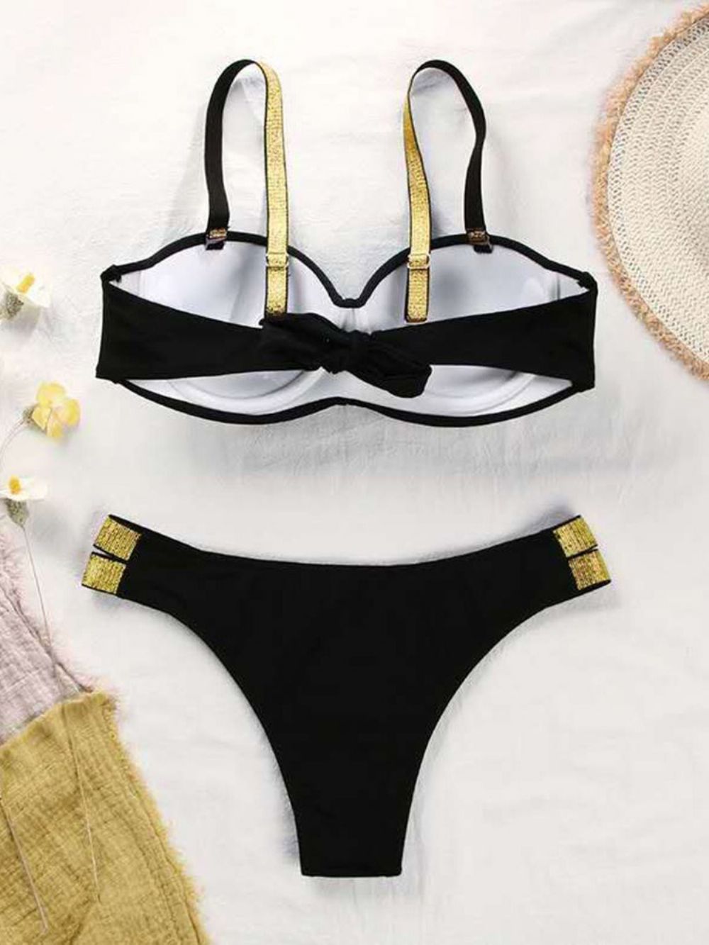 Conjunto De Banho Color Block Sexy Tankini