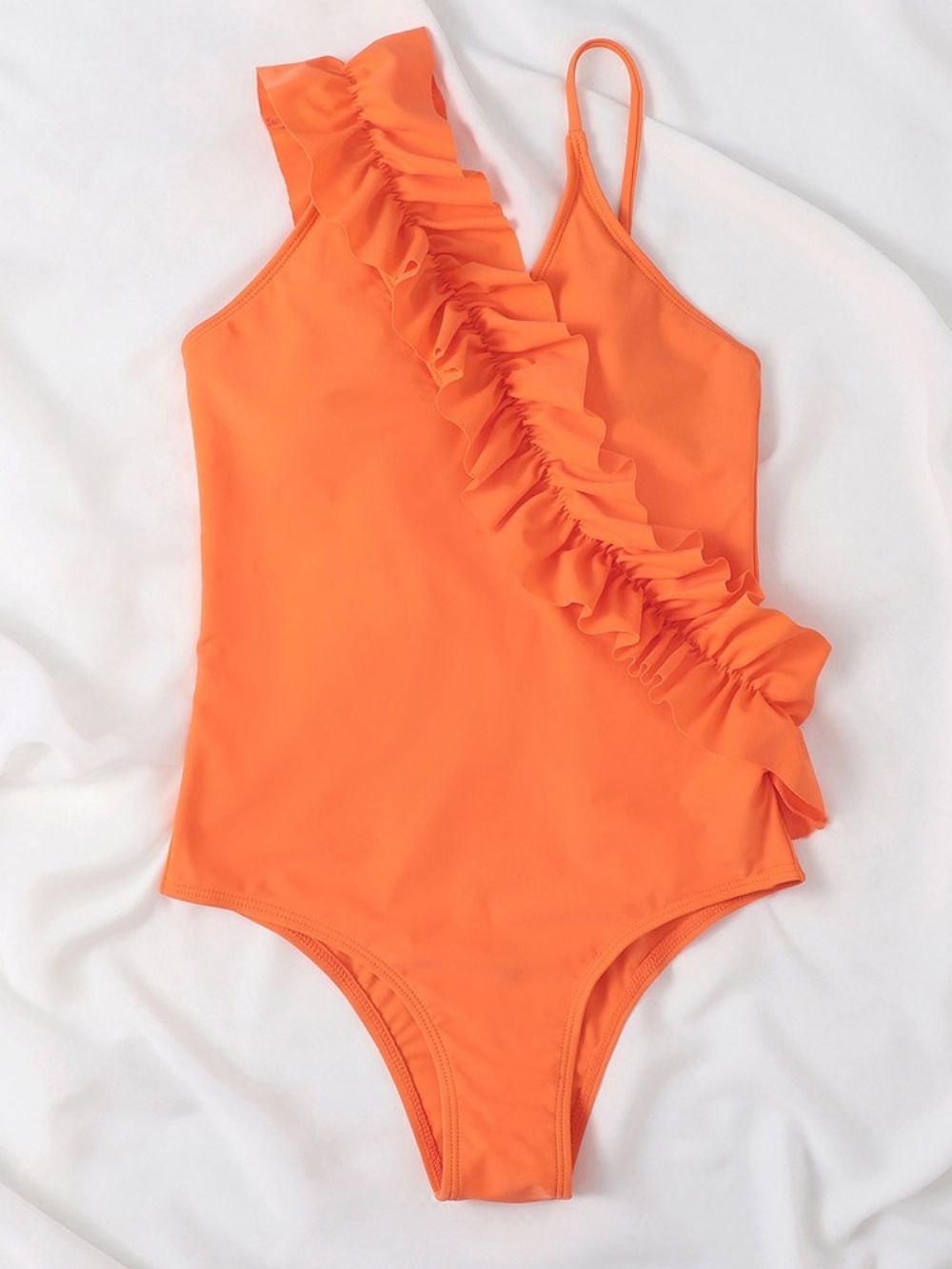 Roupa De Banho Laranja Sexy De Uma Peça