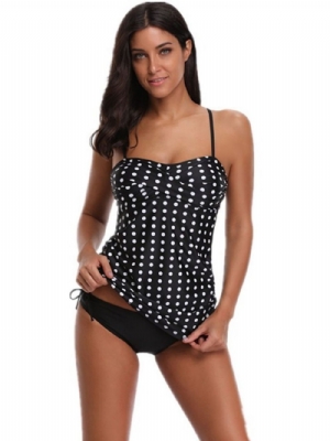 Tankini Feminino Com Estampa De Bolinhas E Look Praia