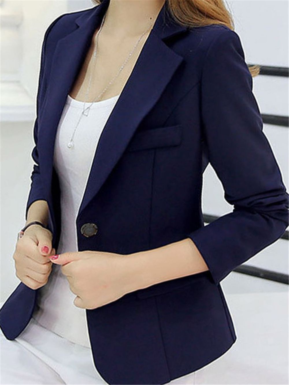 Blazer Simples Slim Feminino