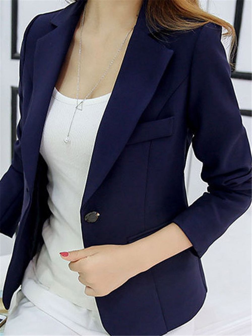 Blazer Simples Slim Feminino