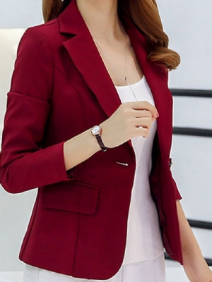 Blazer Simples Slim Feminino