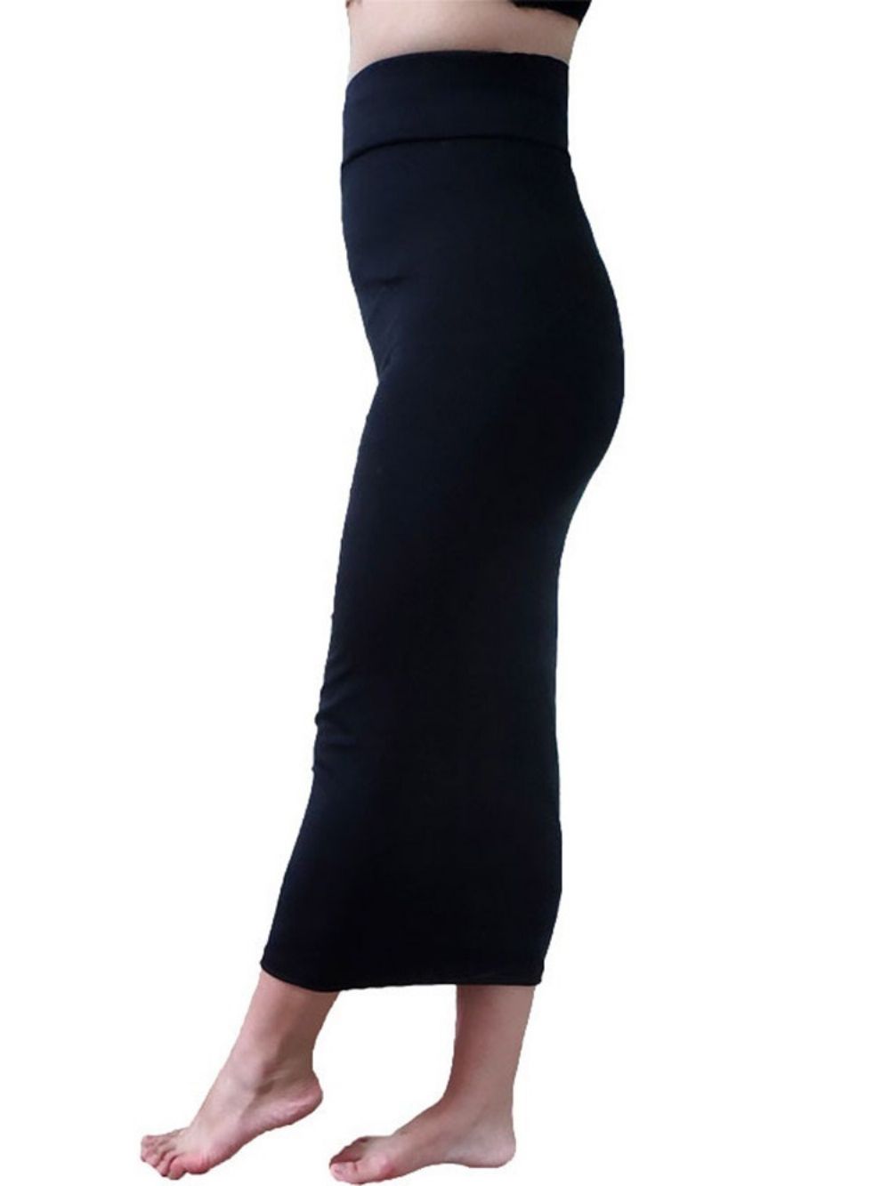 Saia Sexy Simples Bodycon Na Metade Da Panturrilha