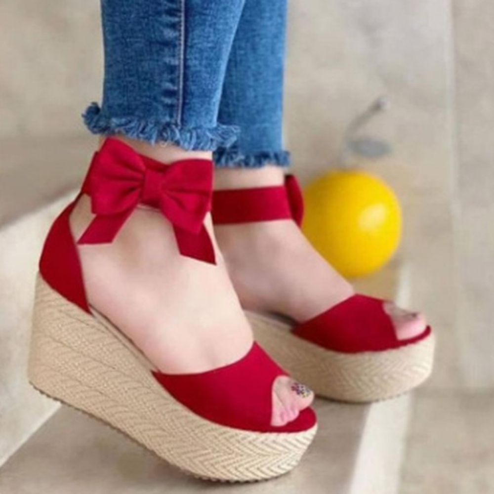 Tênis Femininos Finos Com Fivela Peep Toe Tecido Decote Baixo