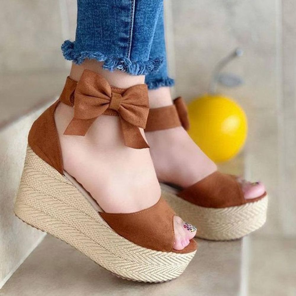 Tênis Femininos Finos Com Fivela Peep Toe Tecido Decote Baixo