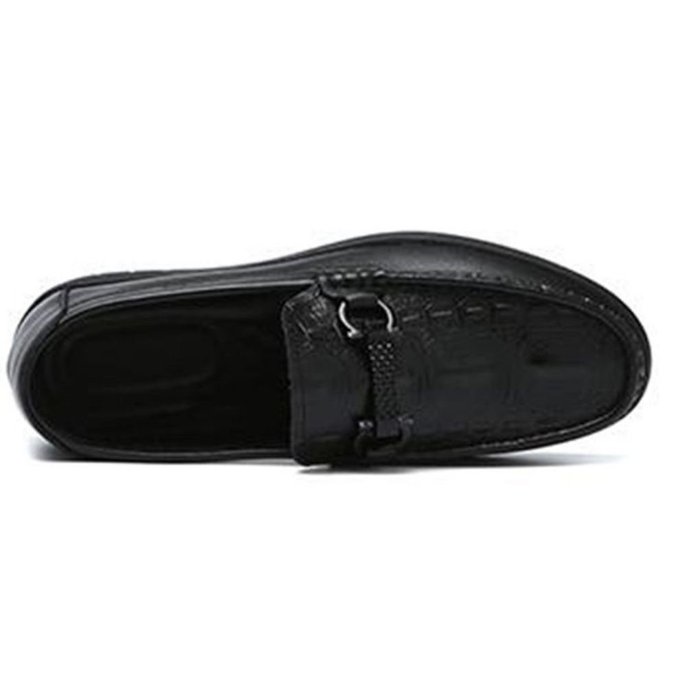 Sapatos Casuais Masculinos Pu Slip-On Com Cano Baixo