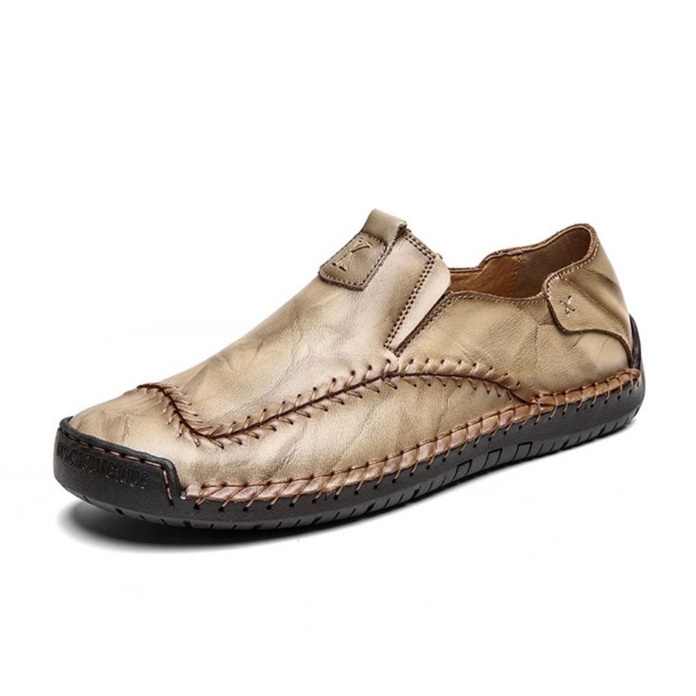 Sapatos Masculinos Simples De Bico Redondo Liso