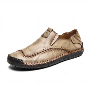 Sapatos Masculinos Simples De Bico Redondo Liso