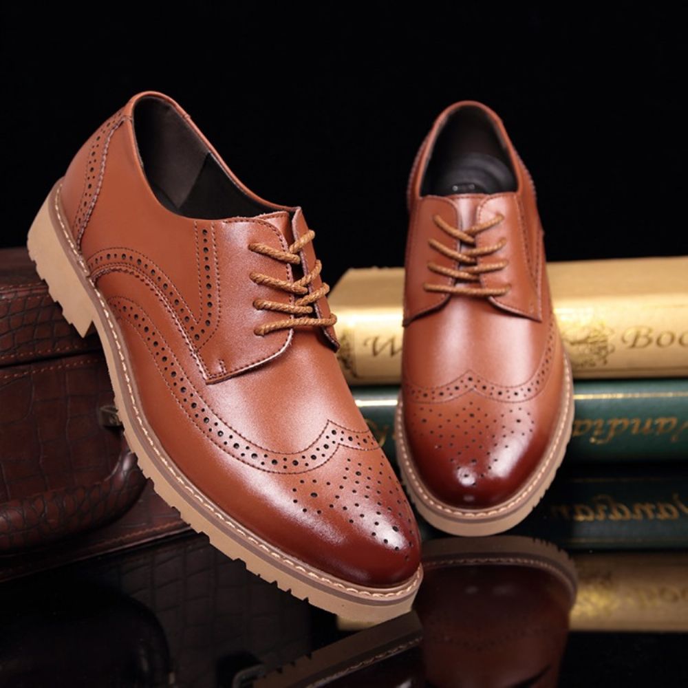 Novos Brogues Masculinos Com Cadarço