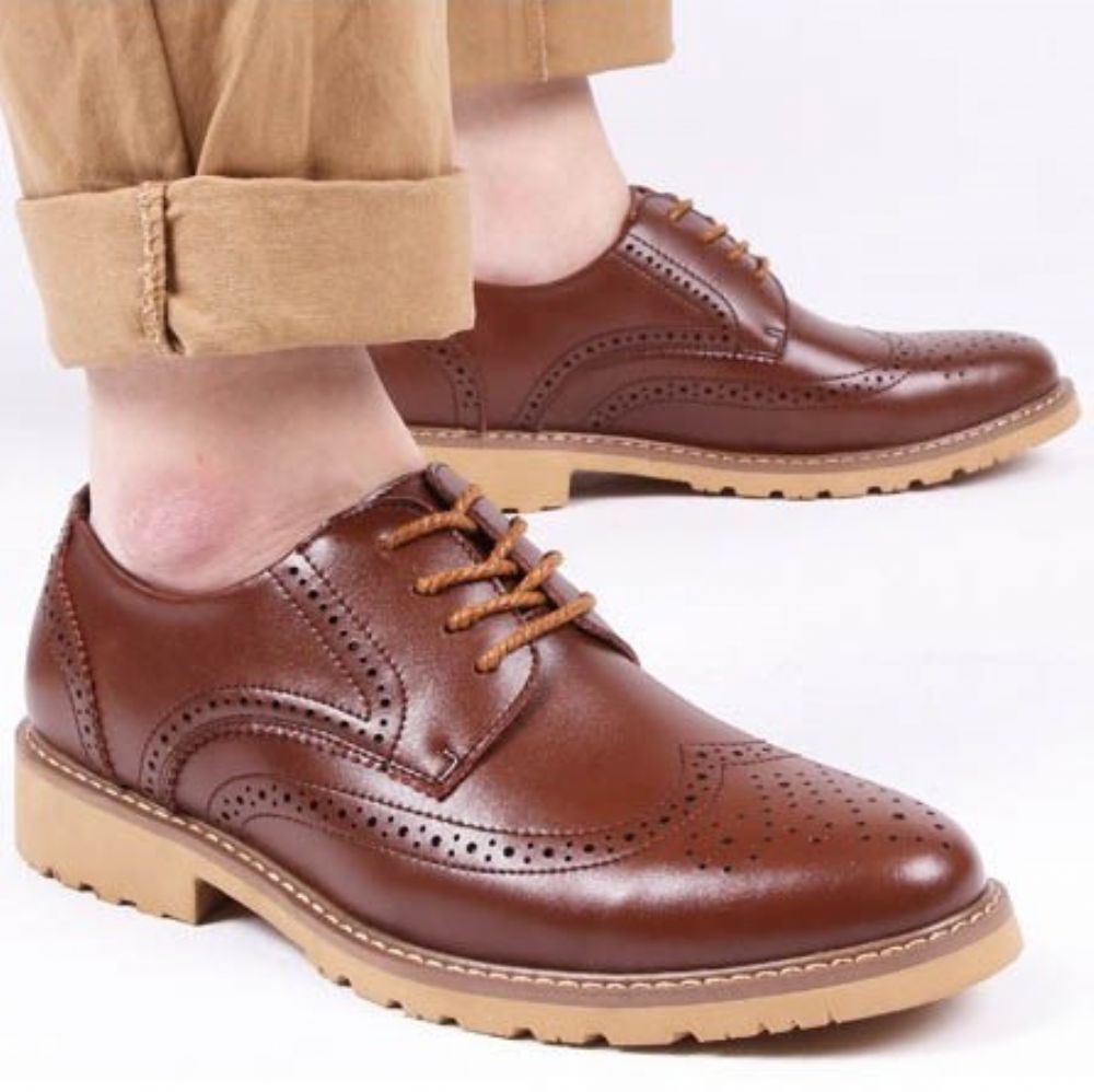 Novos Brogues Masculinos Com Cadarço