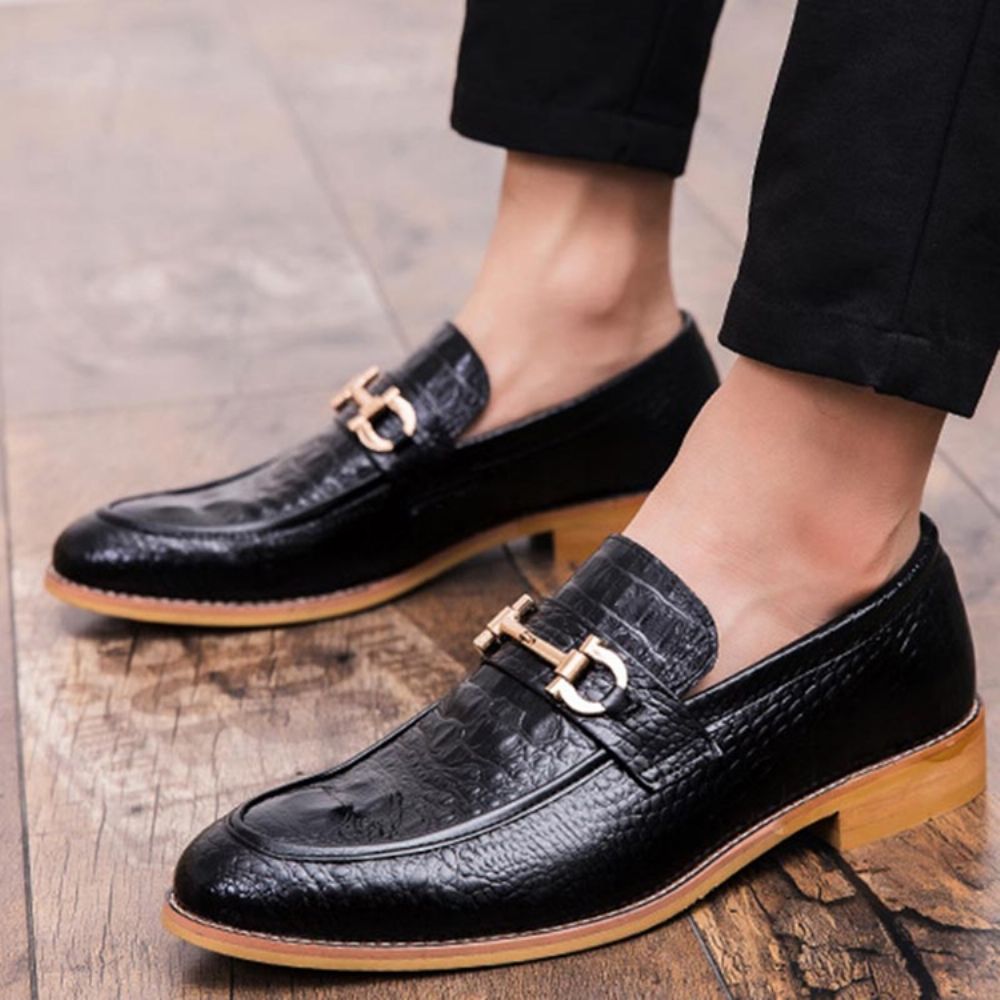 Oxfords Masculinos Com Corte Baixo E Lantejoulas