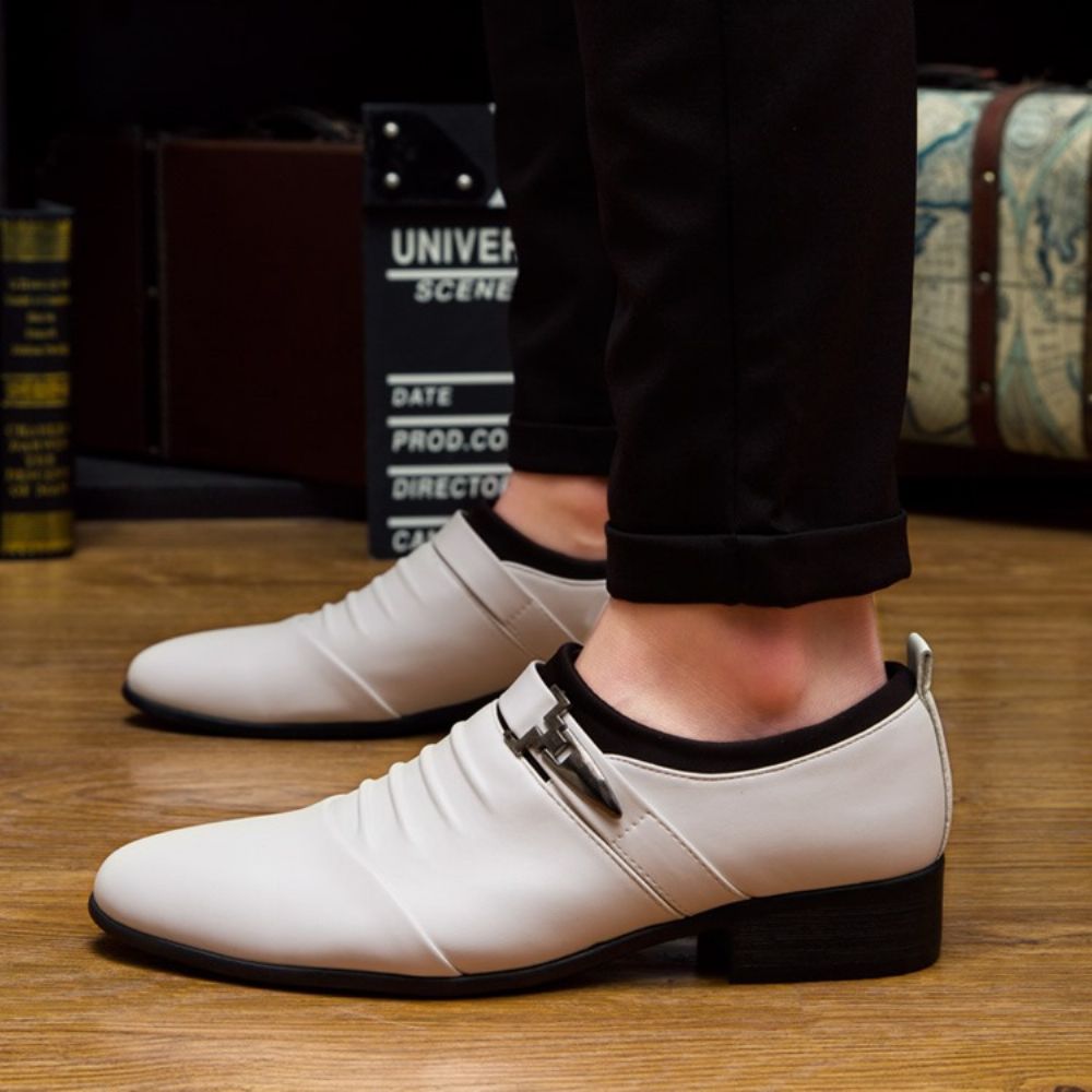 Oxfords Masculinos Simples Slip-On Populares