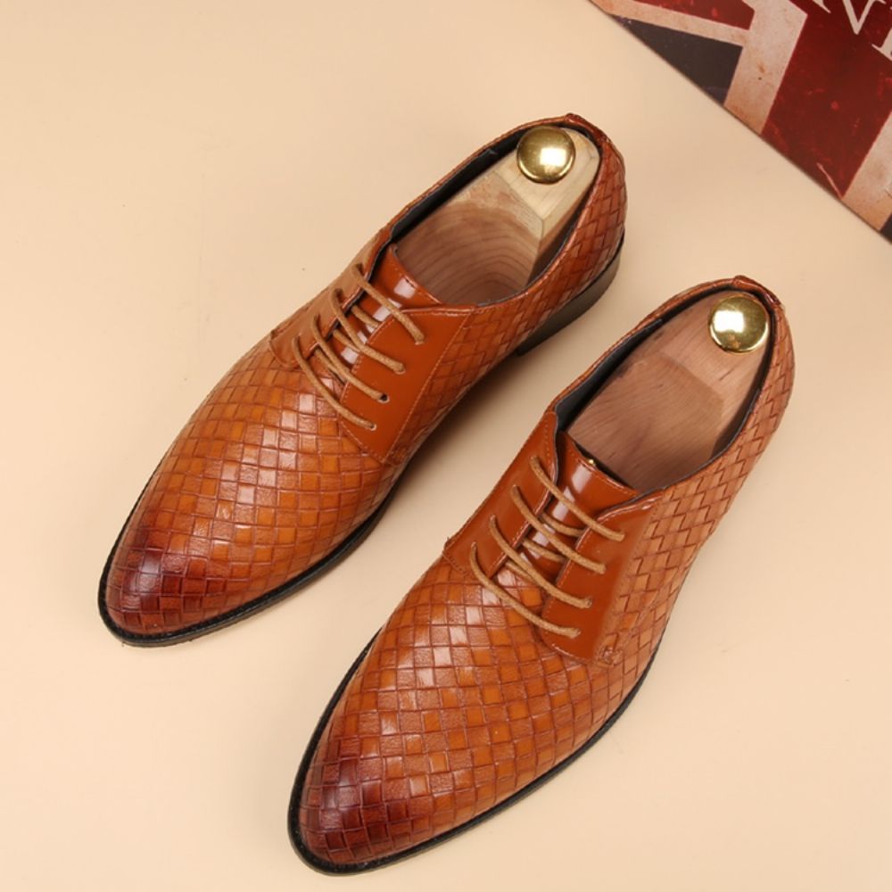 Oxfords Masculinos Vintage Grid