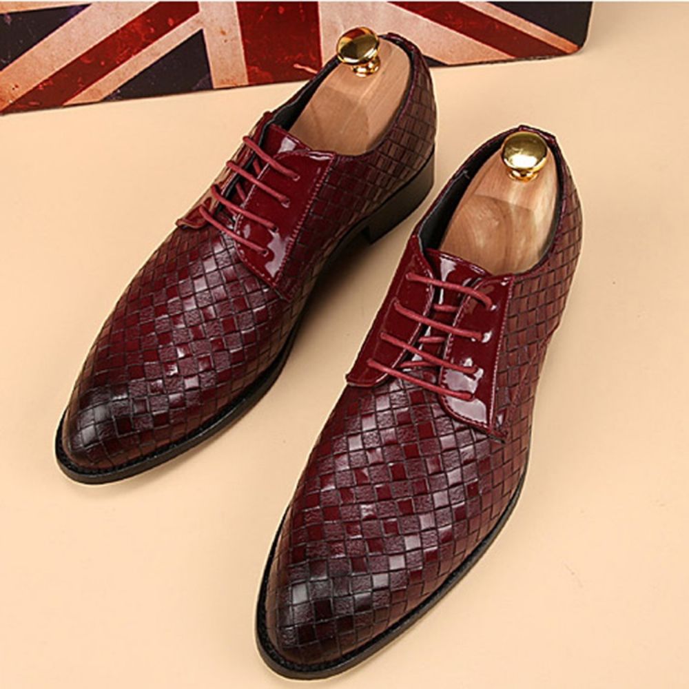 Oxfords Masculinos Vintage Grid