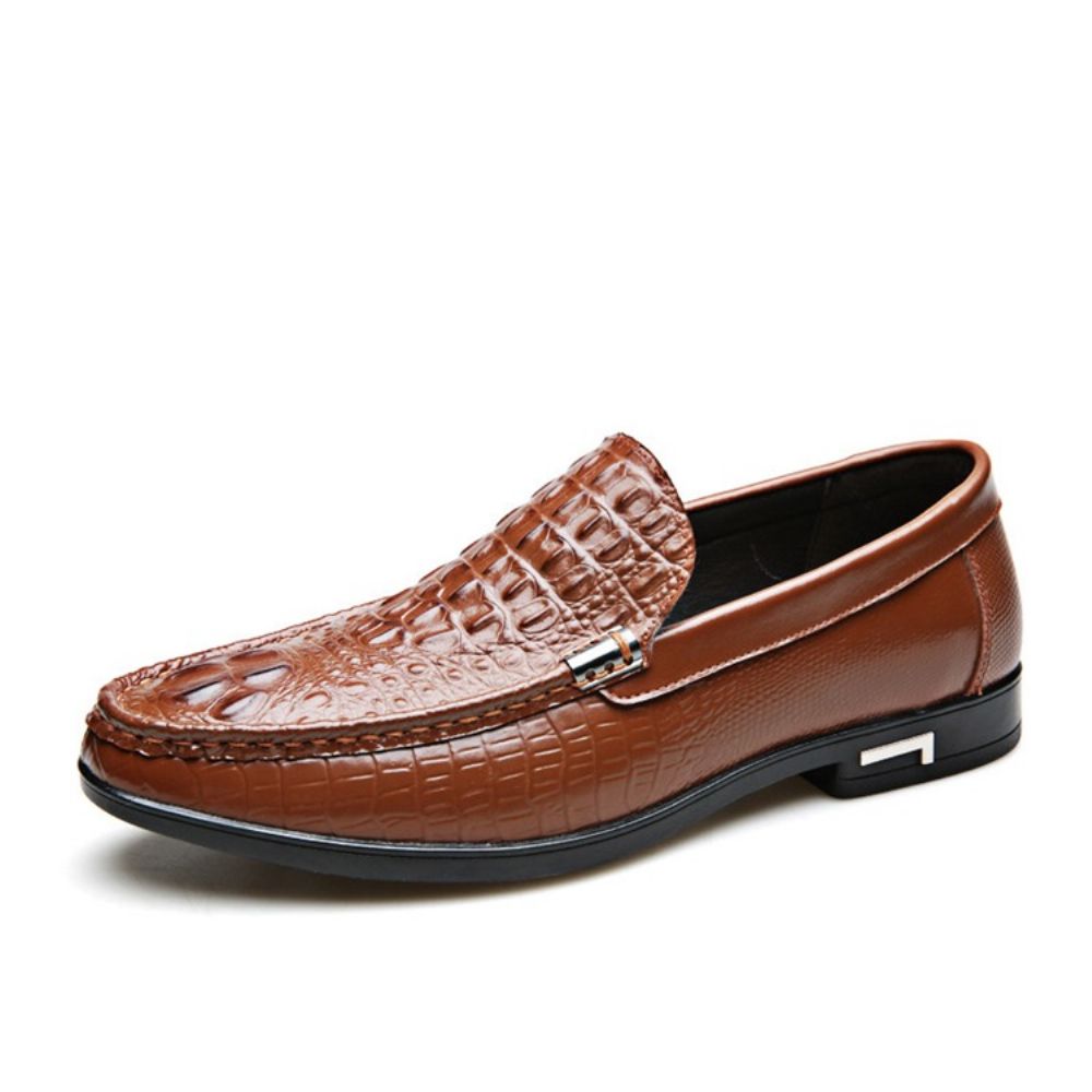 Sapatos Masculinos Com Decote Baixo E Decote Redondo Lisos Oxfords