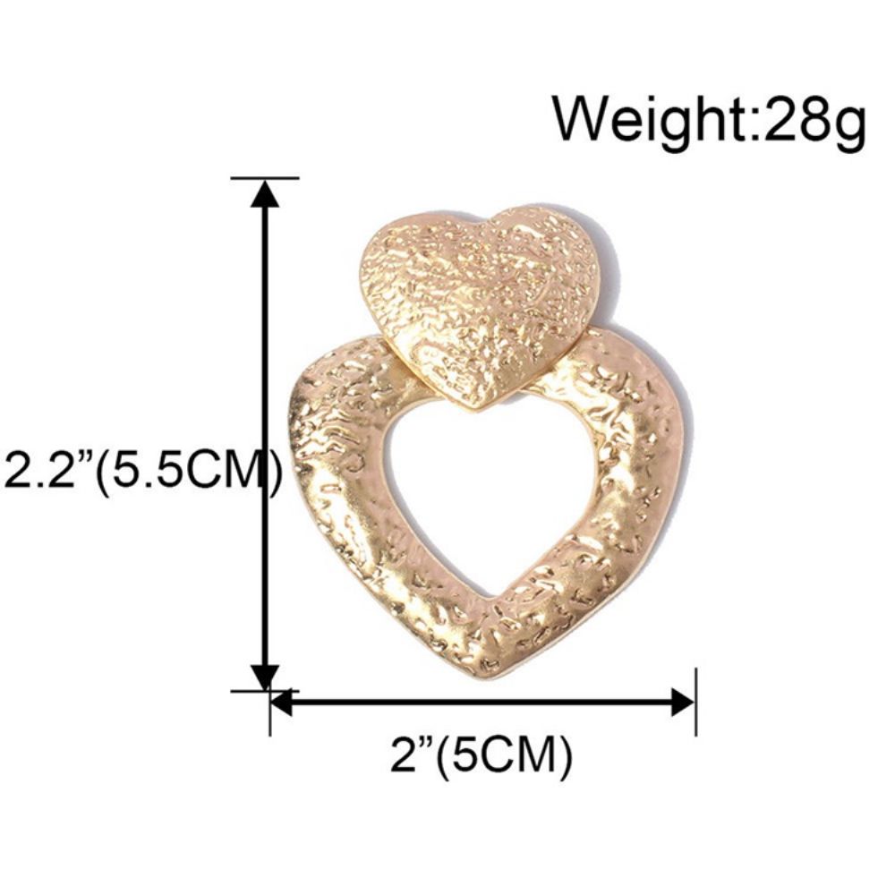 Brincos De Liga Em Forma De Coração Para Presente