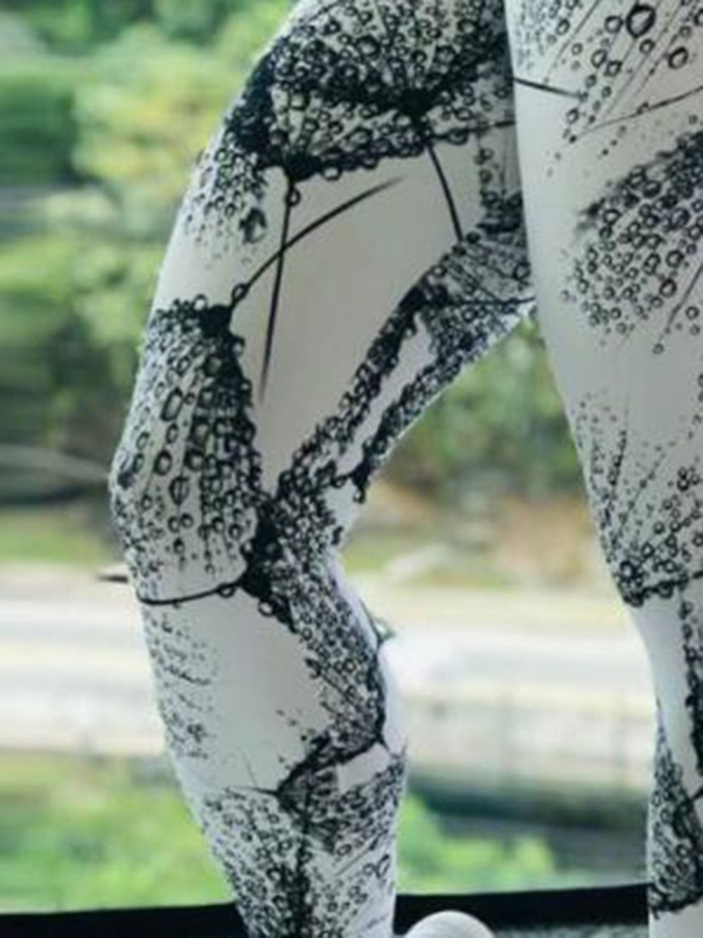 Legging Feminina Estampa Color Block Respirável De Comprimento Total Calça Yoga Legging Tiktok Cintura Alta