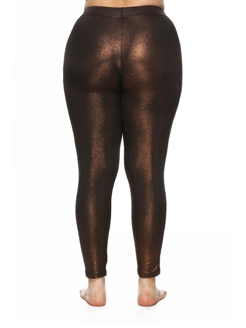 Leggings Lisas De Cintura Alta Plus Size