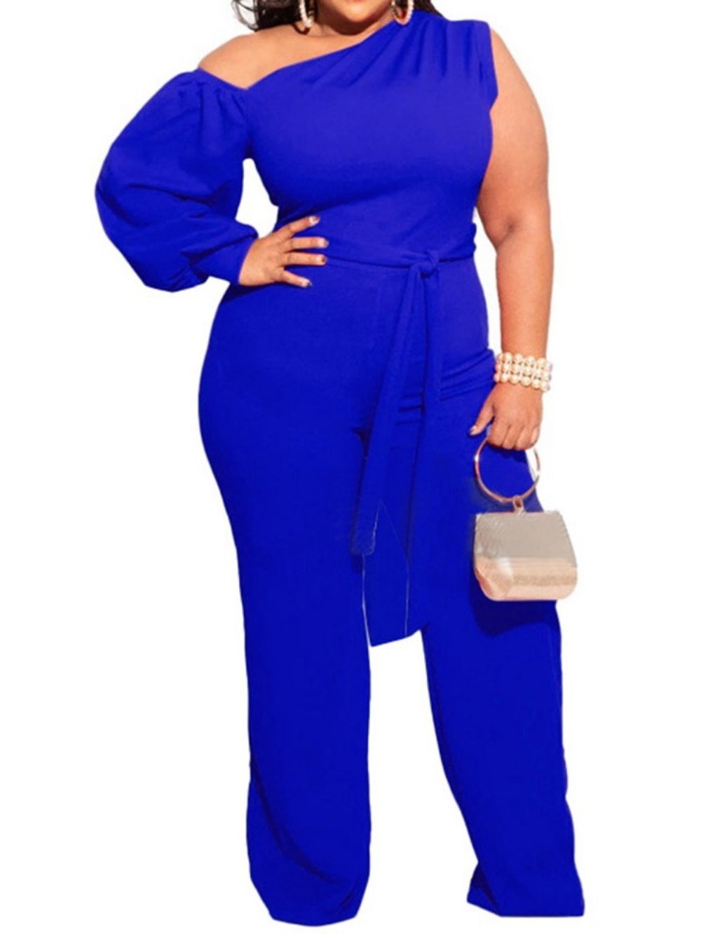 Macacão Reto Feminino Liso Com Cadarço Moda Plus Size