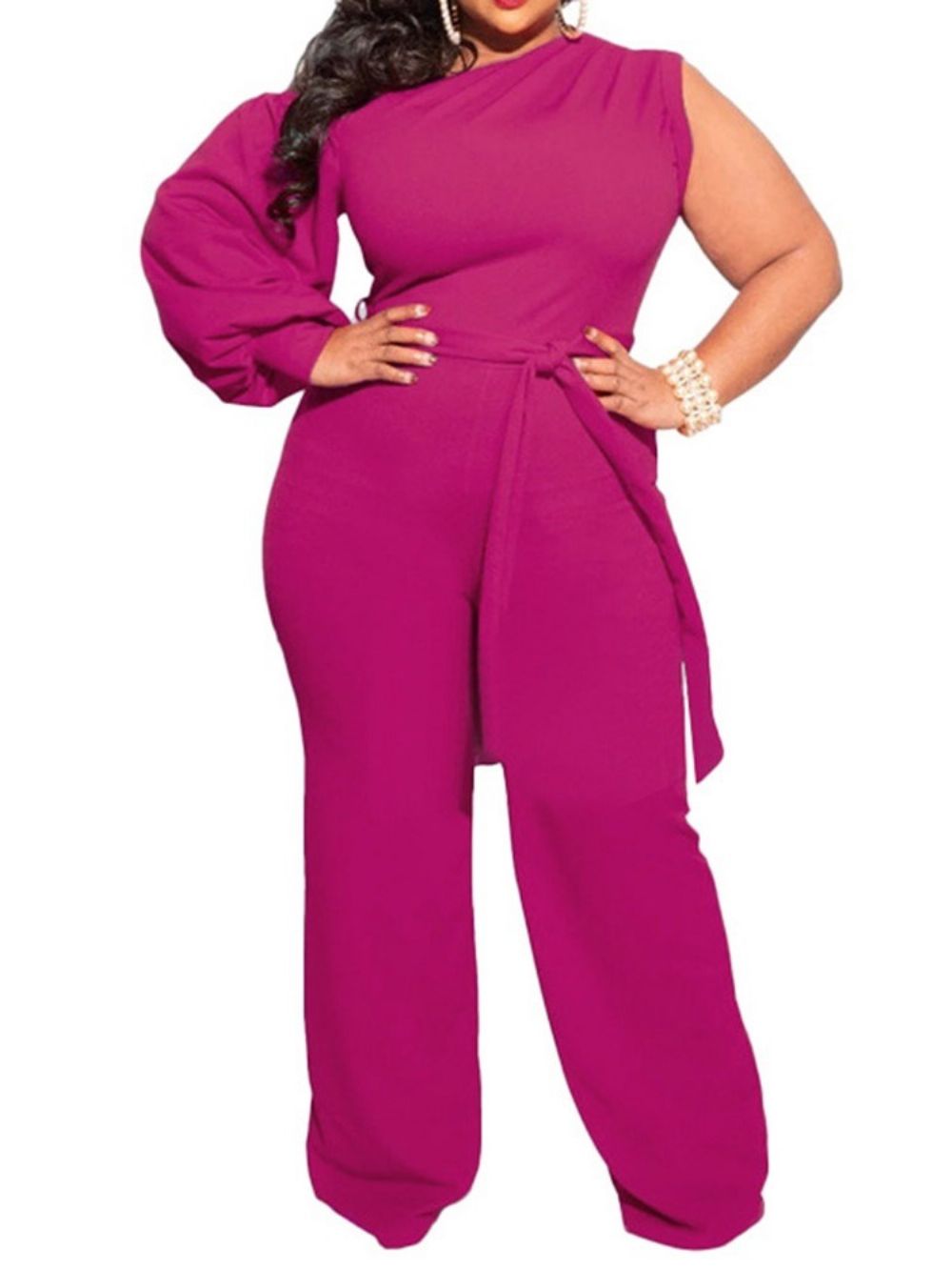 Macacão Reto Feminino Liso Com Cadarço Moda Plus Size