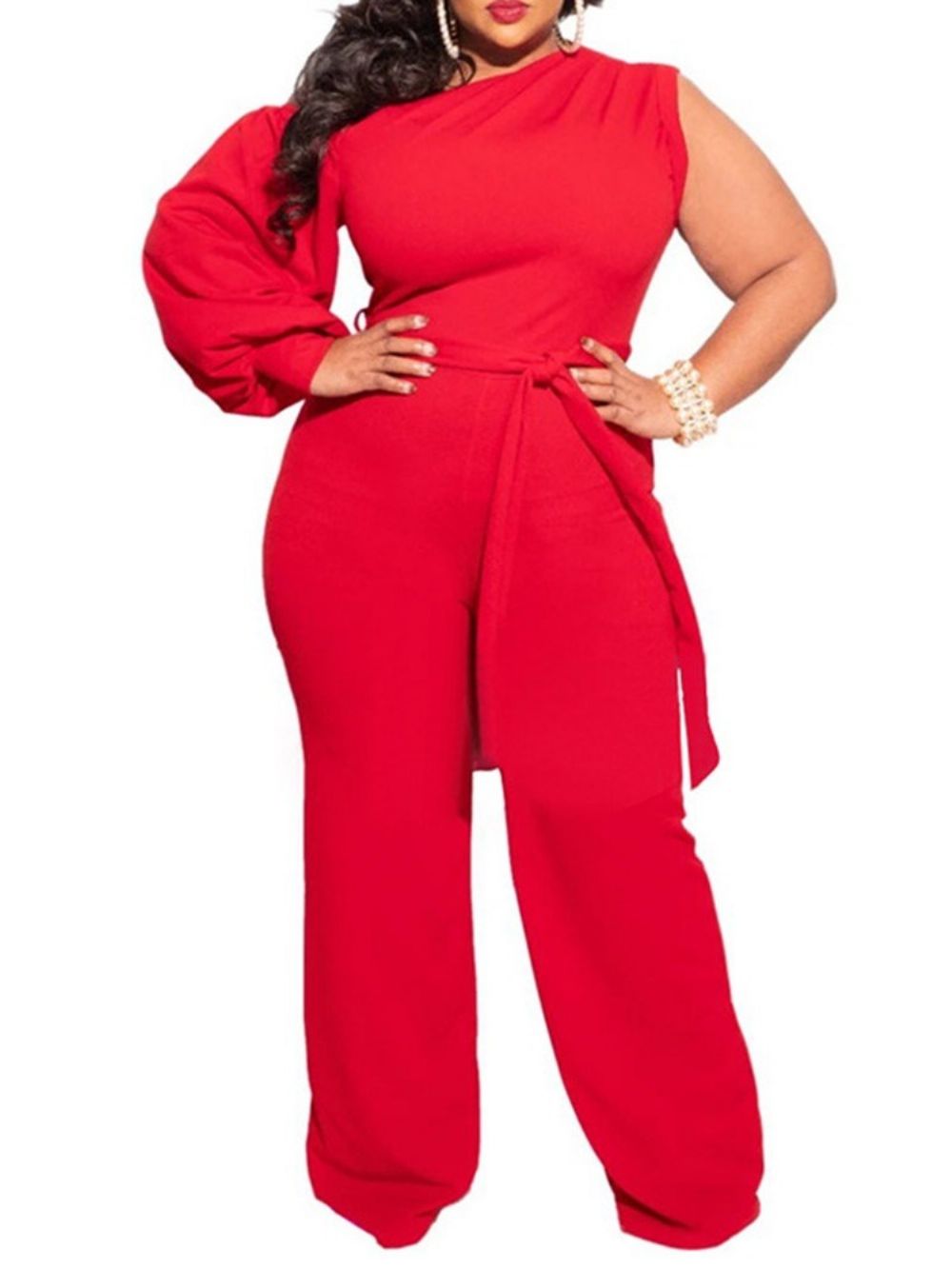 Macacão Reto Feminino Liso Com Cadarço Moda Plus Size