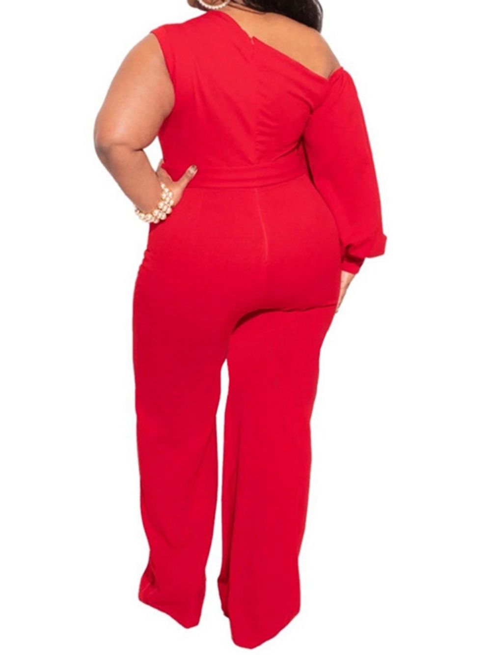 Macacão Reto Feminino Liso Com Cadarço Moda Plus Size