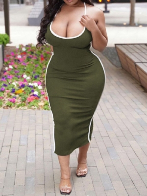 Vestido Bodycon Plus Size Sem Manga E Sem Costas Sem Costas