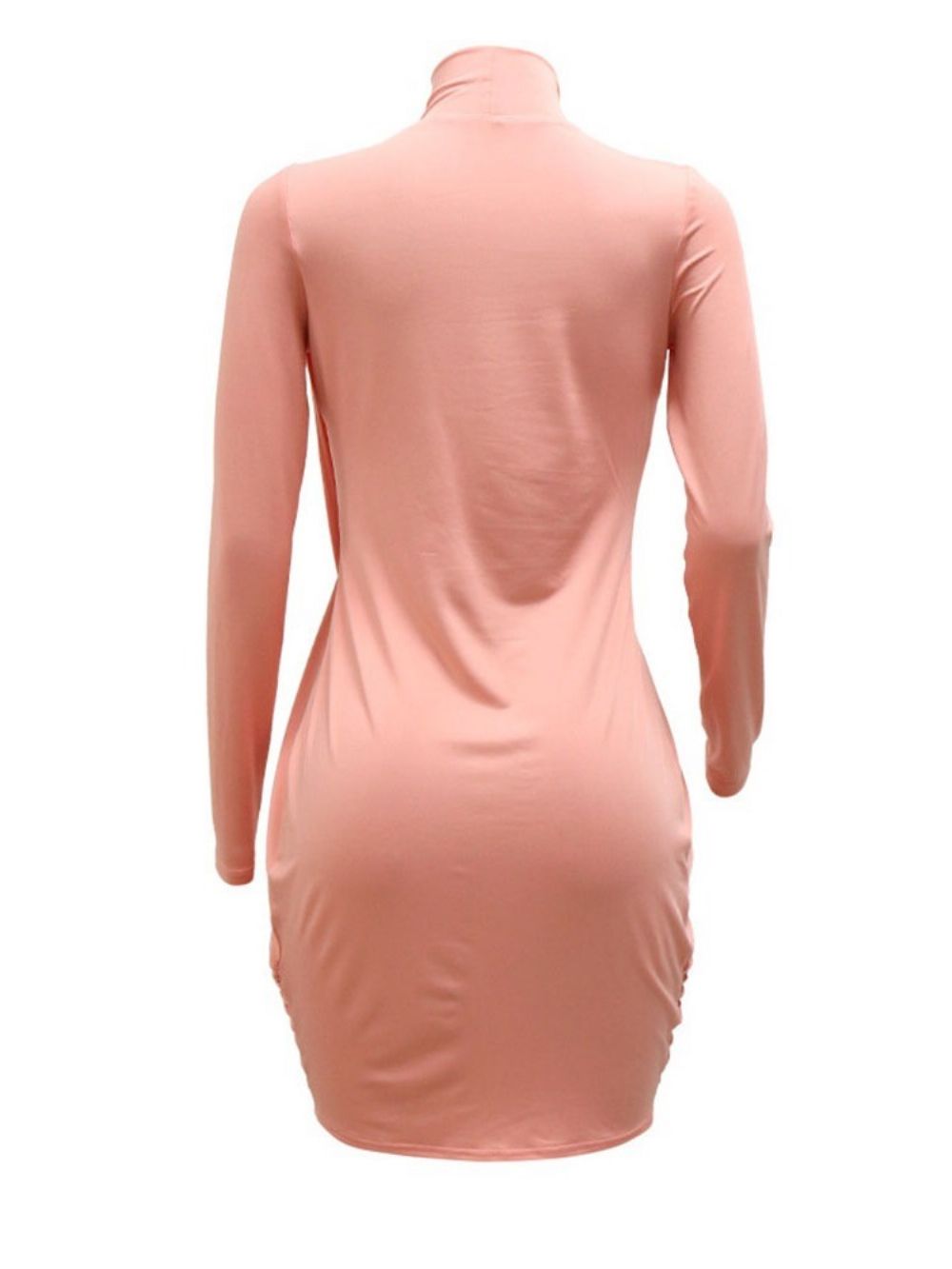 Vestido Bodycon Manga Longa Assimétrica Assimétrica Primavera