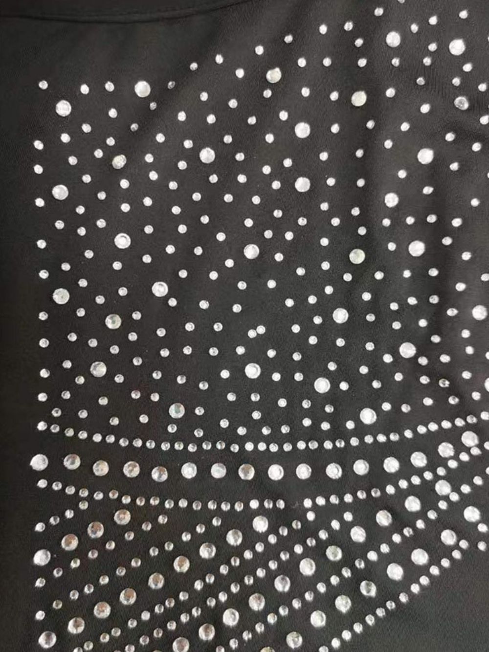 Vestido Feminino Pulôver Sexy Diamante Sem Manga E Meia Panturrilha