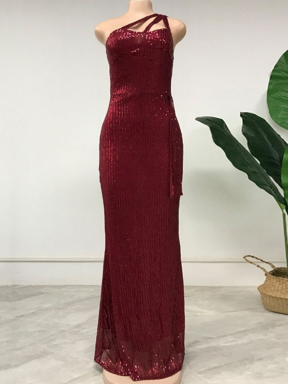 Vestido Pulôver Liso Sem Mangas Lurex Até O Chão