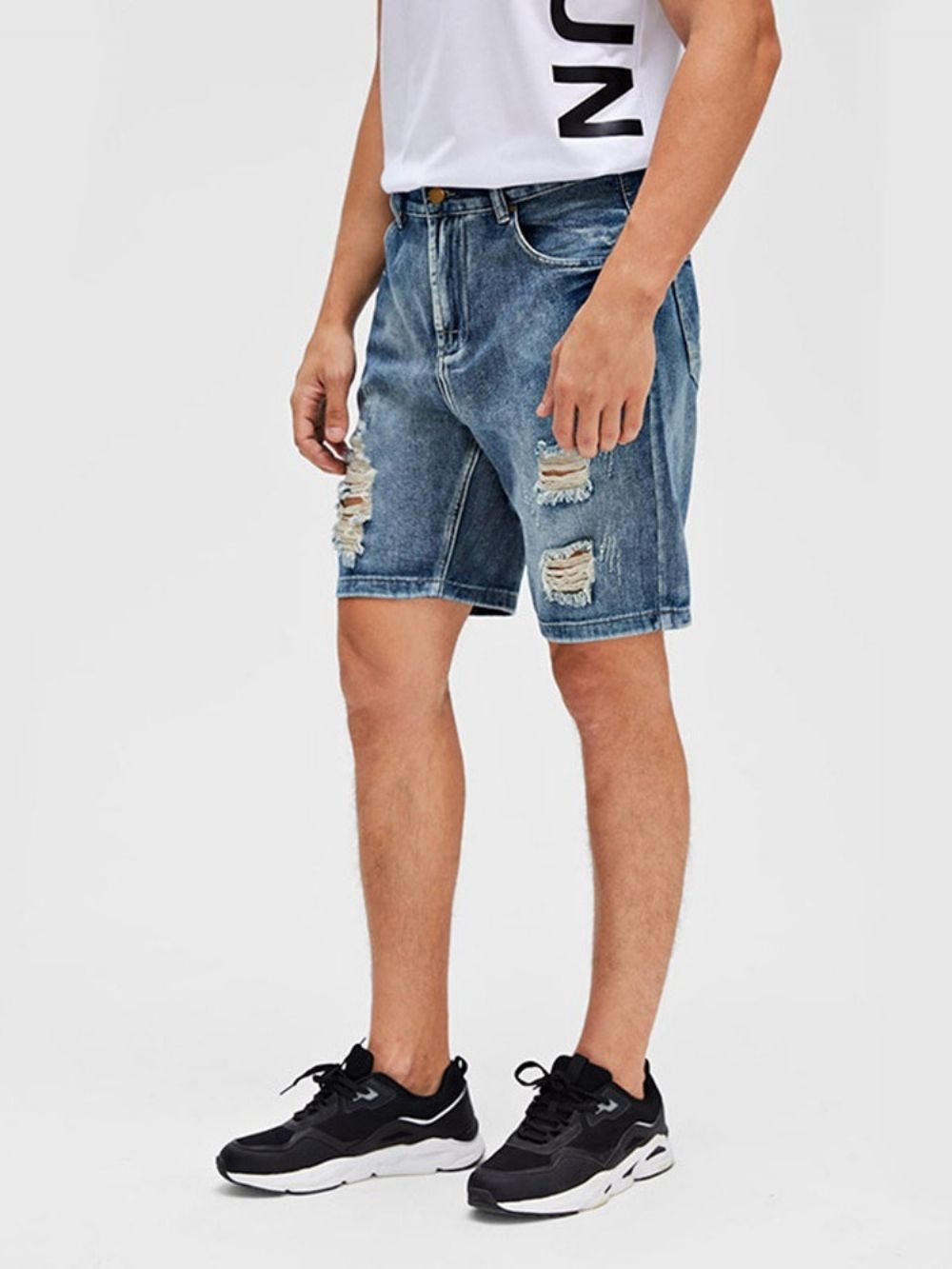 Calça Jeans Masculina Casual Reta Simples Com Bolso