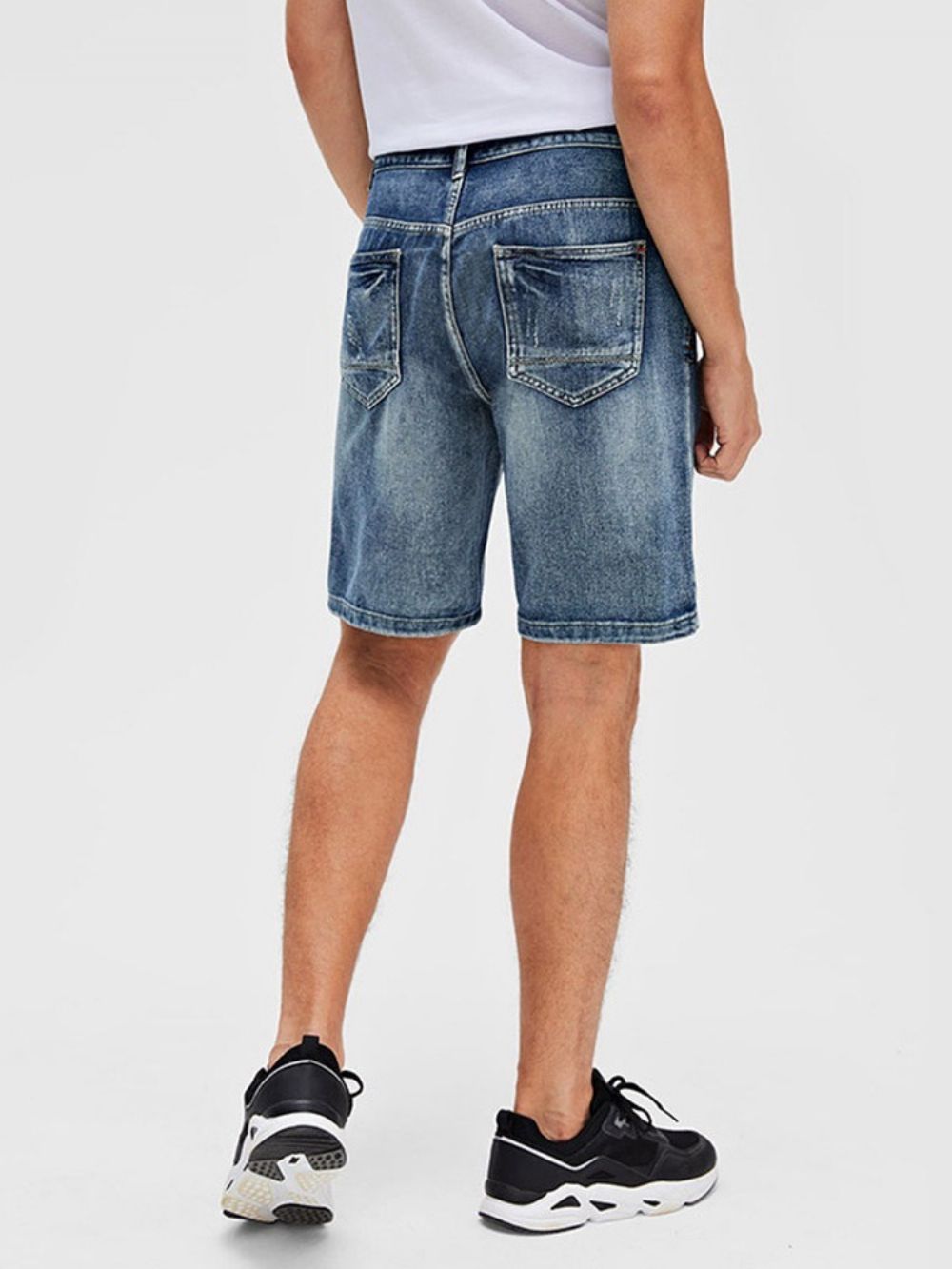 Calça Jeans Masculina Casual Reta Simples Com Bolso