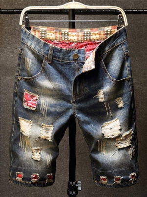 Jeans Europeu Com Zíper Masculino Reto