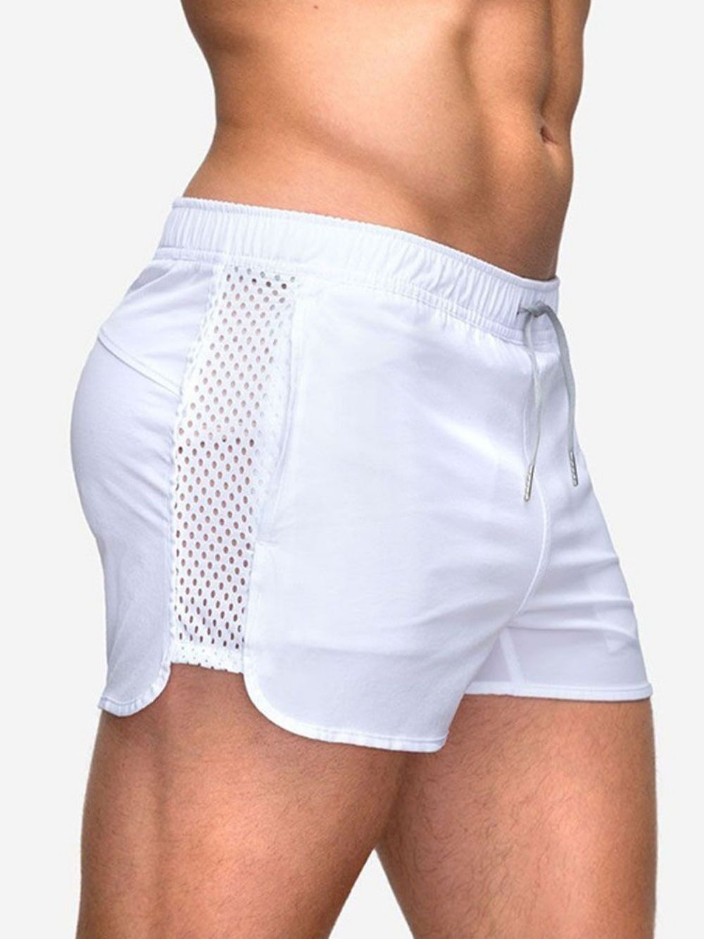 Short Masculino Casual Com Amarração E Cintura Média