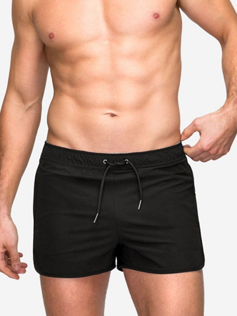 Short Masculino Casual Com Amarração E Cintura Média