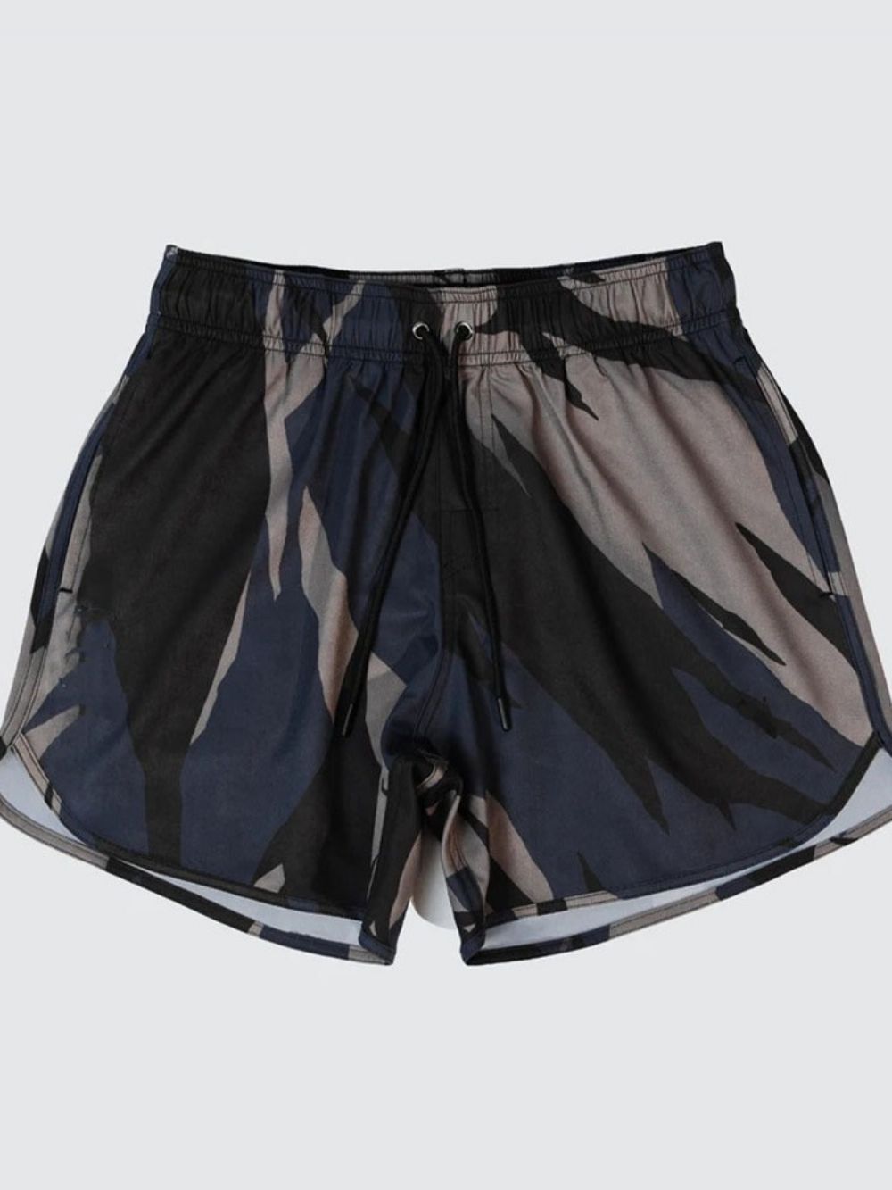 Short Masculino Casual Com Cadarço Camuflado Fino Com Cadarço