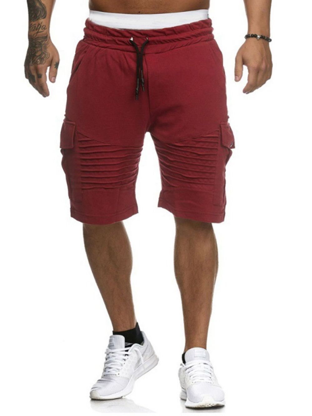 Short Masculino Casual Harém Solto Cintura Baixa Casual