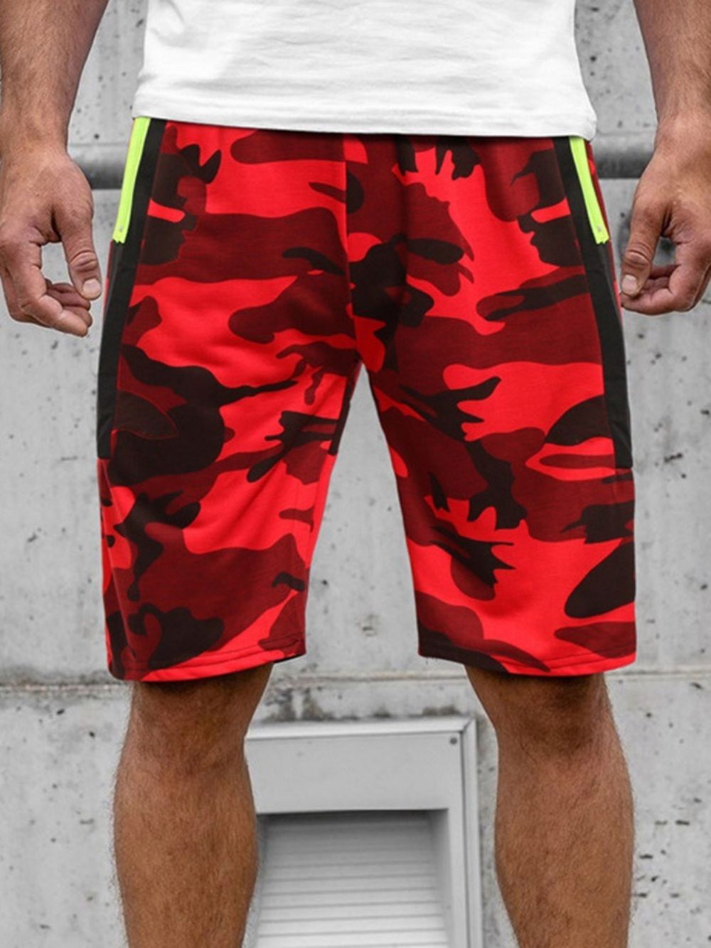 Short De Praia Masculino De Bolso Reto Camuflado